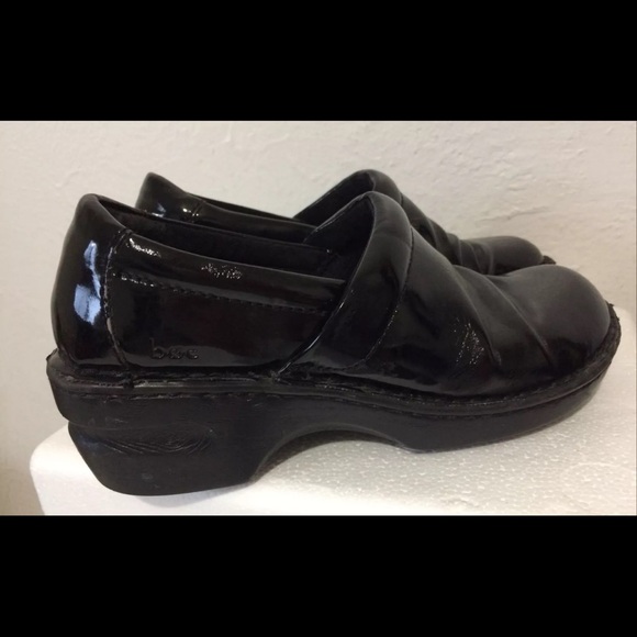 BOC Born Concepts Clogs Shoes Faux Black Patent Leather PEGGY BC9632 Sz 8 M/W 39 - Picture 12 of 12